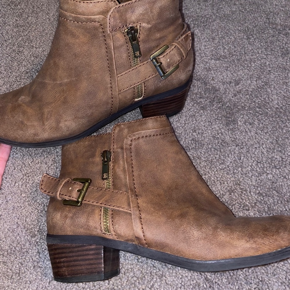 Brown booties